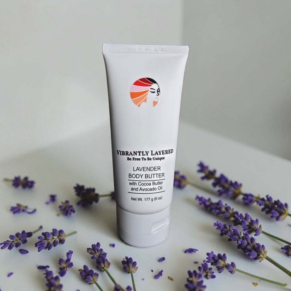Lavender Body Butter Body Scrub - Vibrantly Layered 