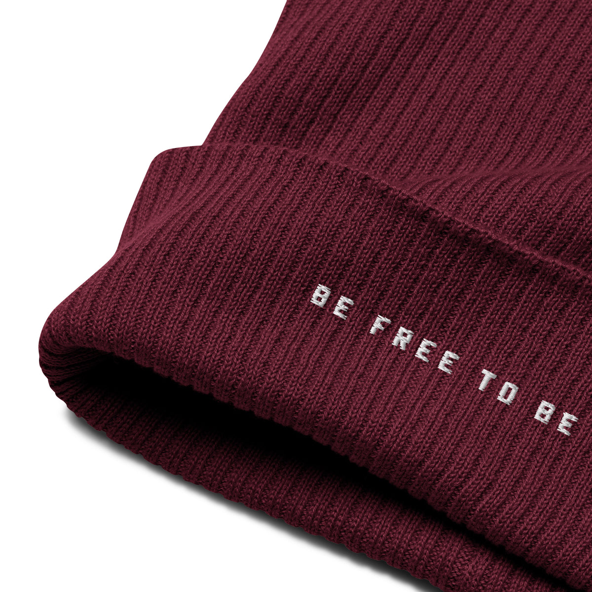 Organic ribbed beanie