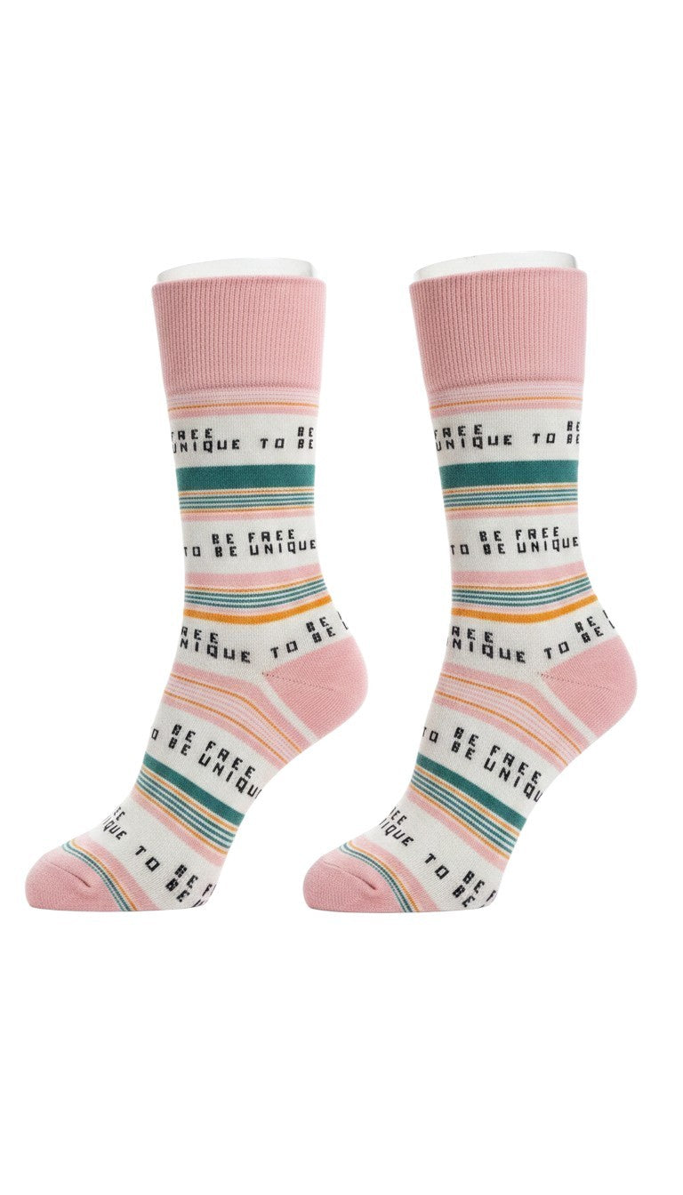 Be Free To Be Unique Socks